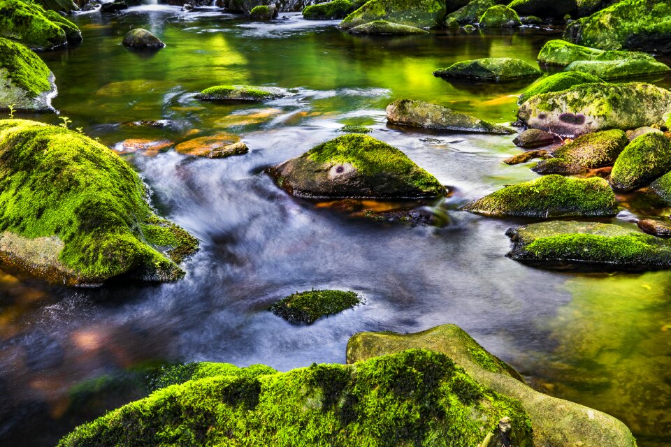 Landscape stones flow
