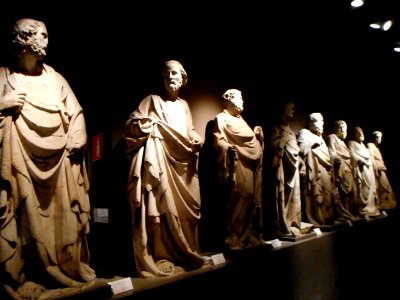 Saints - statues (13th-14th century) by followers of Giovanni Pisano (Pisa about 1248-Siena after 1314) from the façade of Cathedral of Siena, now at Museo dell'Opera del Duomo at Siena (44920984624)