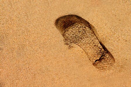 Desktop desert footprint photo