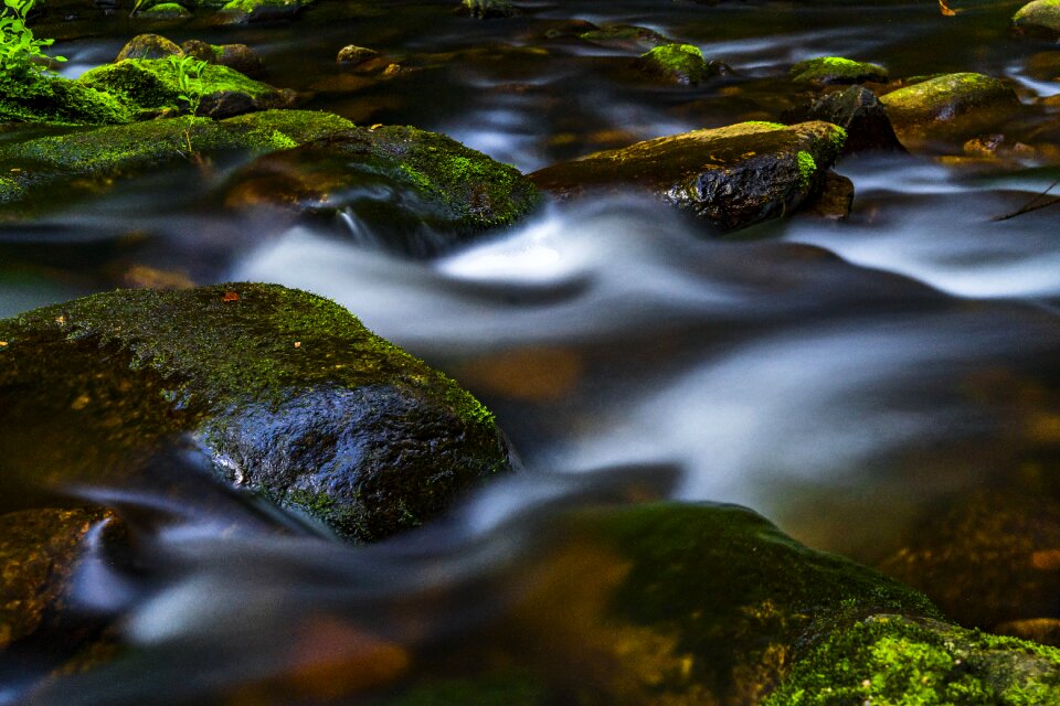 Landscape stones flow