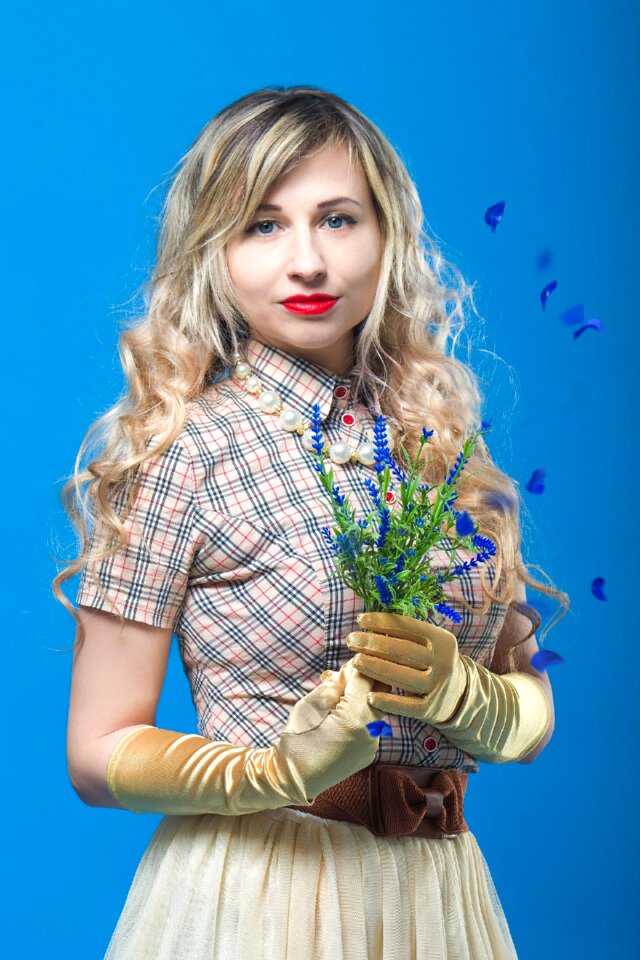 Blonde spring bouquet