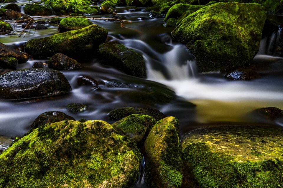 Landscape stones flow
