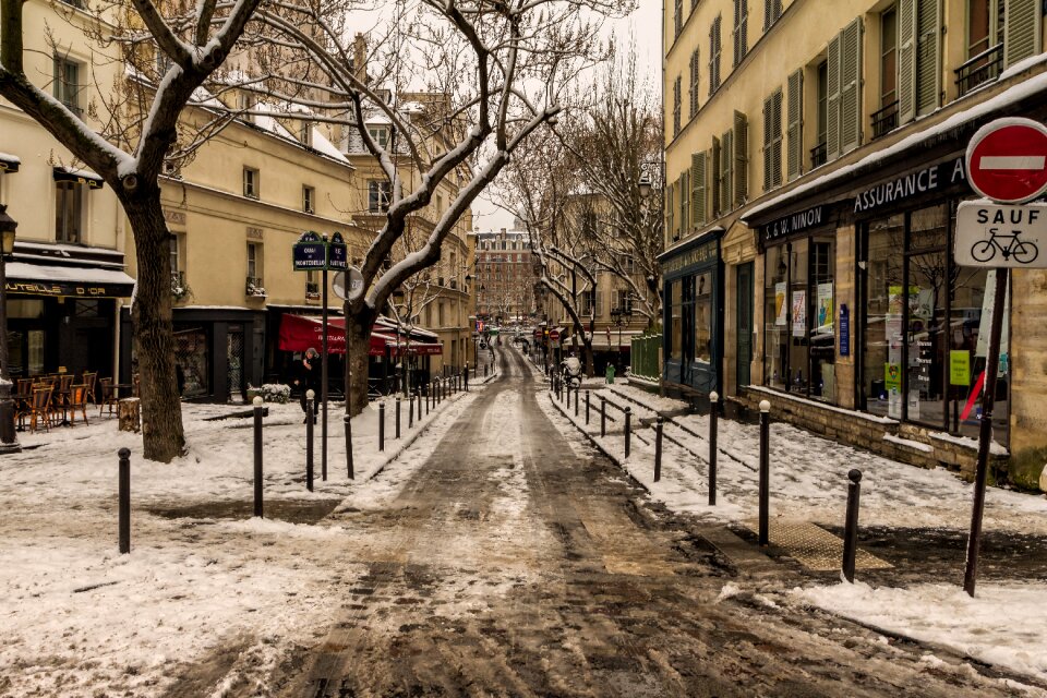 Street cold winter