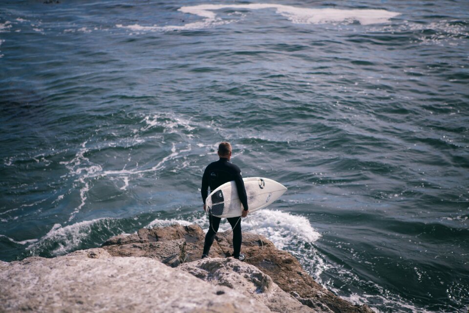 Waves people man