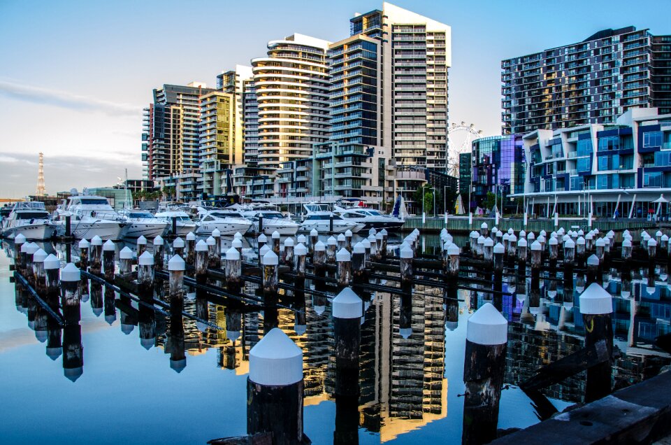 Architecture panoramic melbourne docklands
