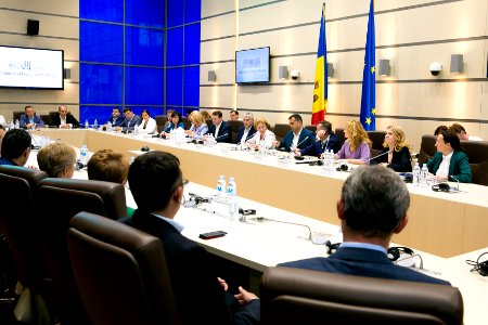 25.07.2019 Întrevederea Președintelui Parlamentului, Zinaida Greceanîi, cu reprezentanții Asociației Businessului European (EBA) și Camera de Comerț Americana (AmCham) (48372723671)