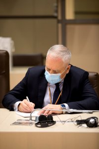 31.10.2020 Întrevederea Președintelui Parlamentului, Zinaida Greceanîi, cu misiunea de observatori ai AIP CSI pentru monitorizarea alegerilor parlamentare (50549762663)