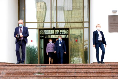 31.10.2020 Întrevederea Președintelui Parlamentului, Zinaida Greceanîi, cu misiunea de observatori ai AIP CSI pentru monitorizarea alegerilor parlamentare (50549762213)