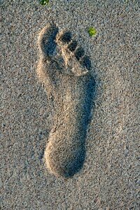 Sand reprint feet photo