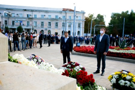 27.08.2020 Depunere de flori la Memorialul ”Eternitate” și la Monumentul lui Ștefan cel Mare și Sfânt (50273965941)