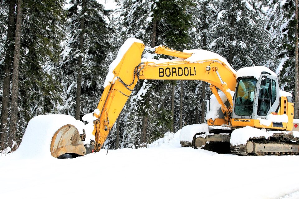 The alps excavator nature