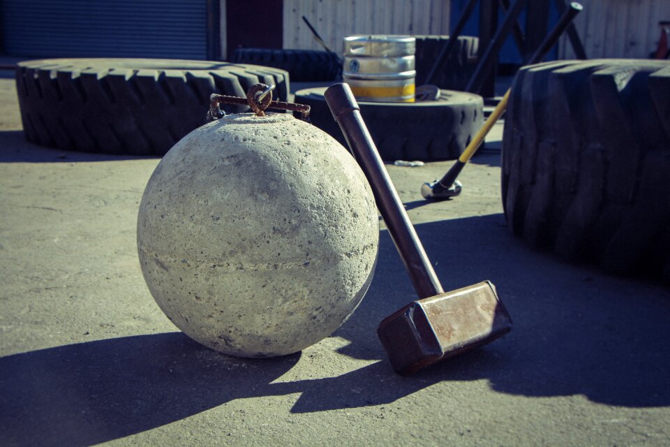 Weightlifting gym outdoor