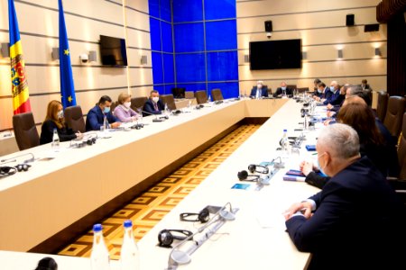 31.10.2020 Întrevederea Președintelui Parlamentului, Zinaida Greceanîi, cu misiunea de observatori ai AIP CSI pentru monitorizarea alegerilor parlamentare (50550494801)