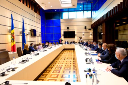 31.10.2020 Întrevederea Președintelui Parlamentului, Zinaida Greceanîi, cu misiunea de observatori ai AIP CSI pentru monitorizarea alegerilor parlamentare (50550494701)