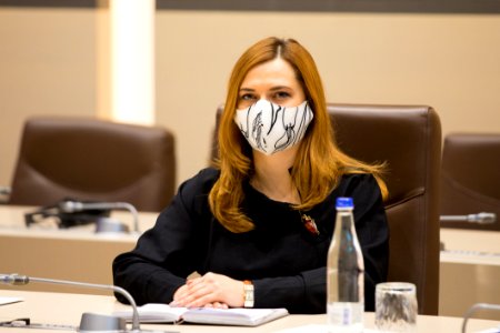 31.10.2020 Întrevederea Președintelui Parlamentului, Zinaida Greceanîi, cu misiunea de observatori ai AIP CSI pentru monitorizarea alegerilor parlamentare (50550496146)
