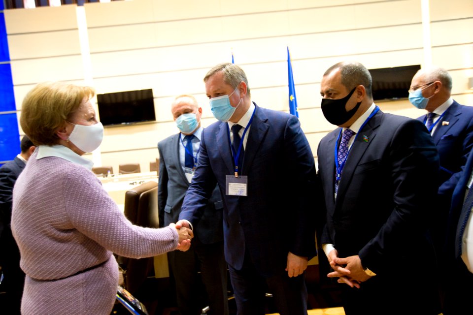 31.10.2020 Întrevederea Președintelui Parlamentului, Zinaida Greceanîi, cu misiunea de observatori ai AIP CSI pentru monitorizarea alegerilor parlamentare (50550622117)