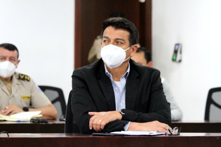 La ministra de Gobierno, María Paula Romo, en videoconferencia con el Mando Policial, se realizó la presentación de los nuevos comandantes de la Policía, de las zonas y subzonas del país. 13.10.2020 (50471155283)