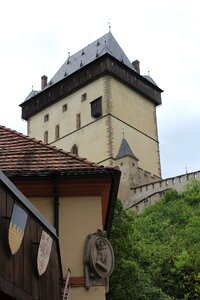 The walls of the historical monuments central bohemia