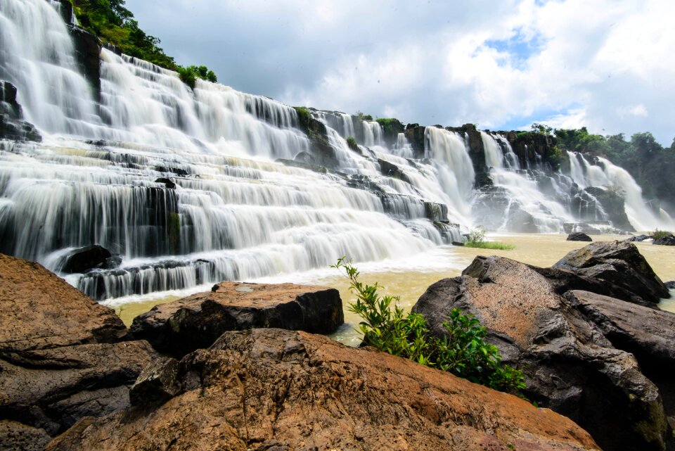 Waterfall ponguor the waterfall landscape nature