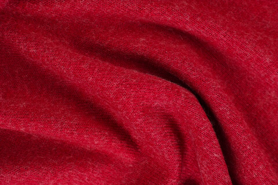 Red fabric textile