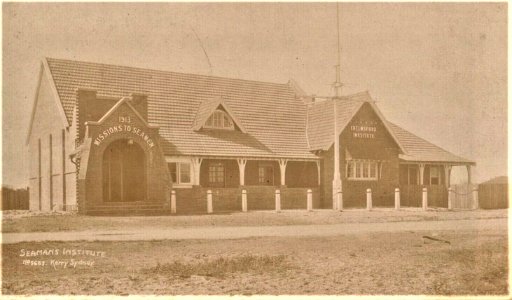 CHELMSFORD SEAMAN'S INSTITUTE AT STOCKTON, NEWCASTLE, N.S.W. - circa 1914 (49864812828)