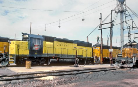 CNW GP40 5516 at Butler (Milwaukee), WI in July 1982 (32266368562)