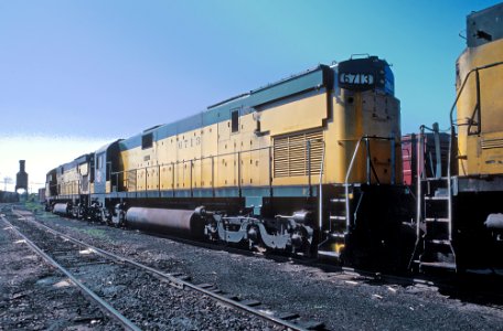 CNW 6713 at Escanaba, MI in July 1982 (32266363382)