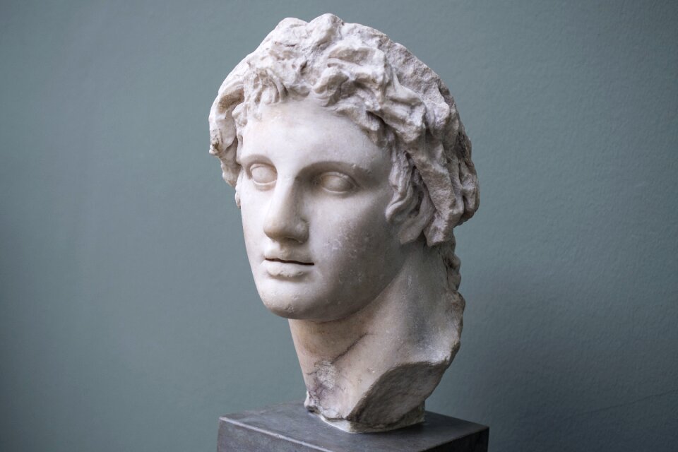 Adult man statue