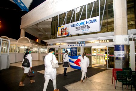 COVID-19 Response Over 100 Cuban Nurses Arrive Barbados (49740645253)