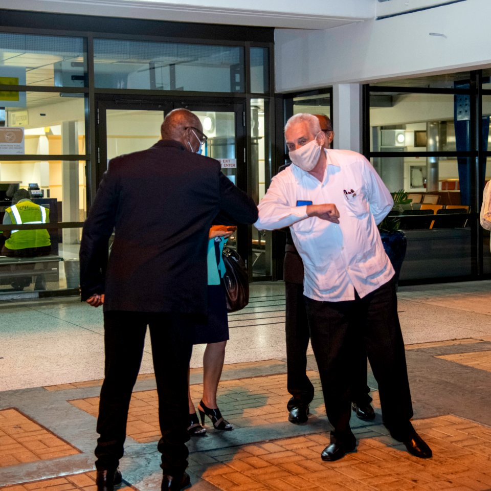 COVID-19 Response Over 100 Cuban Nurses Arrive Barbados (49740650483)