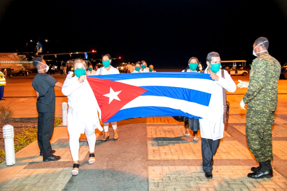 COVID-19 Response Over 100 Cuban Nurses Arrive Barbados (49741514502)