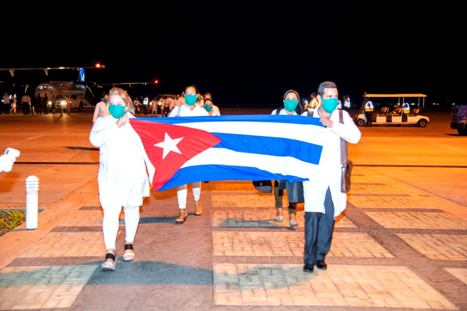 COVID-19 Response Over 100 Cuban Nurses Arrive Barbados (49741191386)