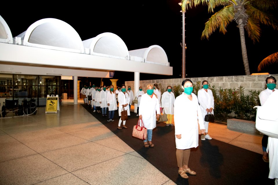 COVID-19 Response Over 100 Cuban Nurses Arrive Barbados (49741513282)