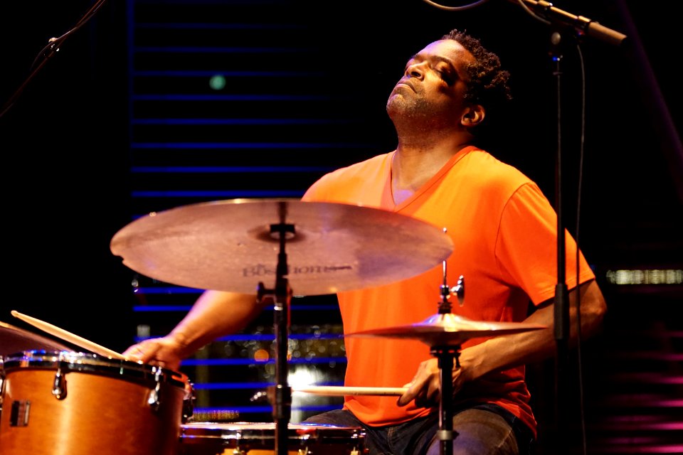 Craig Taborn Quartet 8-10-2014 BIM - Gerald Cleaver (29574627046)