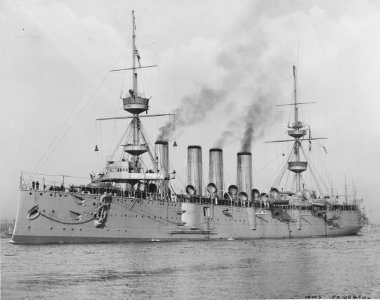 Cruiser HMS Powerful (1895) Location Unknown. (49697292128) photo