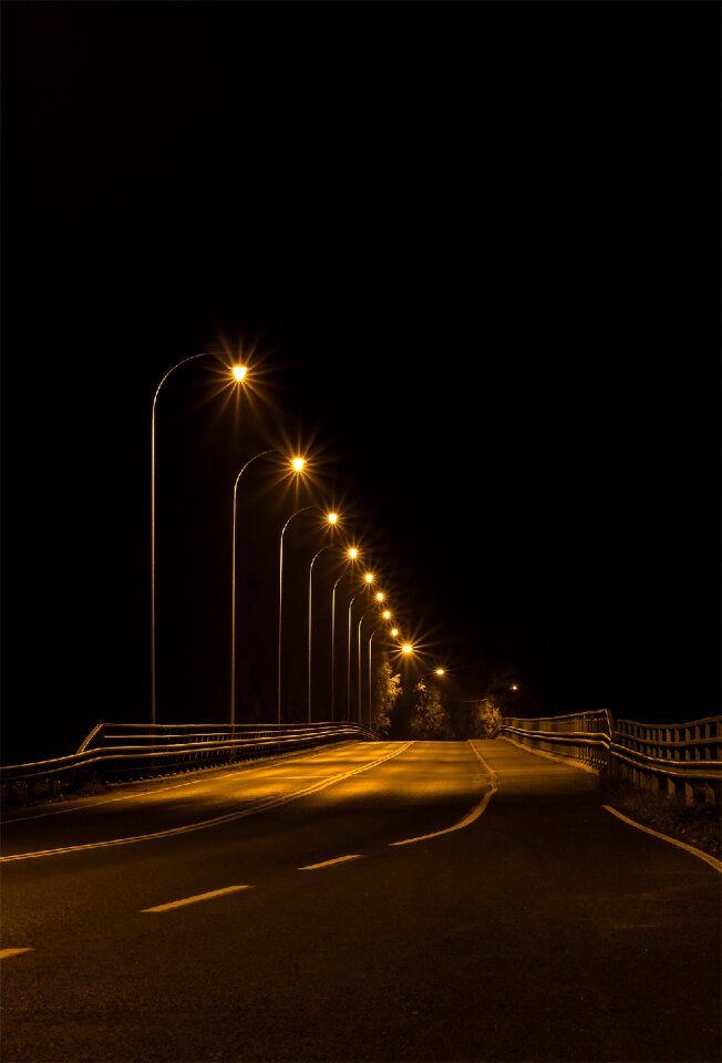 In the evening silence lighting