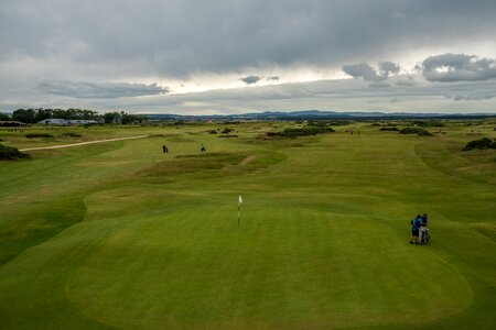 Grass golf landscape photo