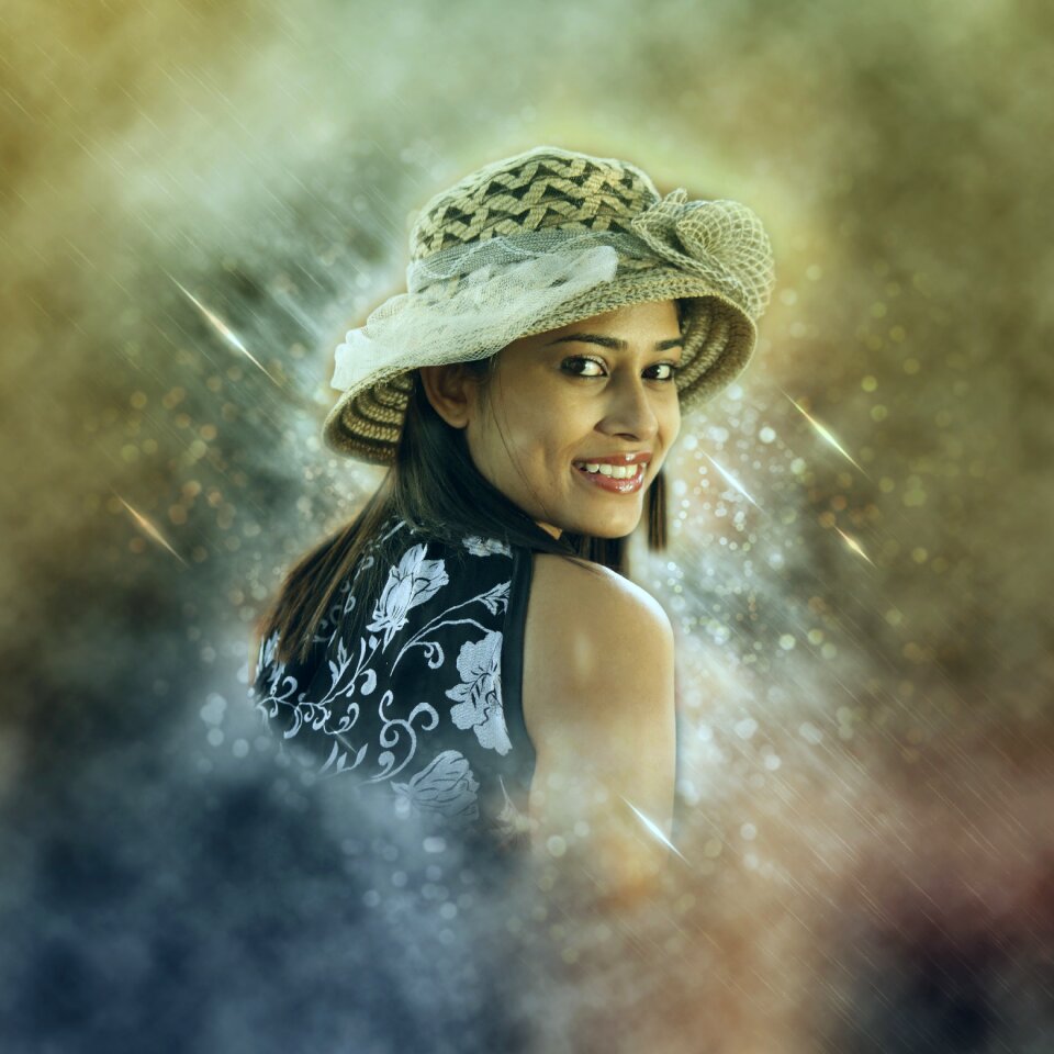 Woman face portrait