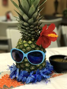 Pineapple sunglasses food