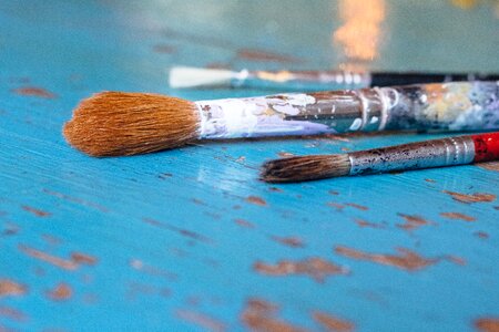 Art painting brushes photo