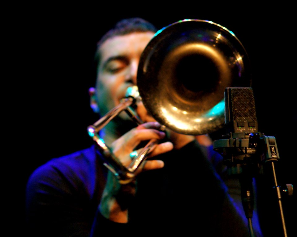 Enrico Rava 'Tribe', 21 september 2013 Lantaren Venster Rotterdam - Gianluca Petrella (51131104693)