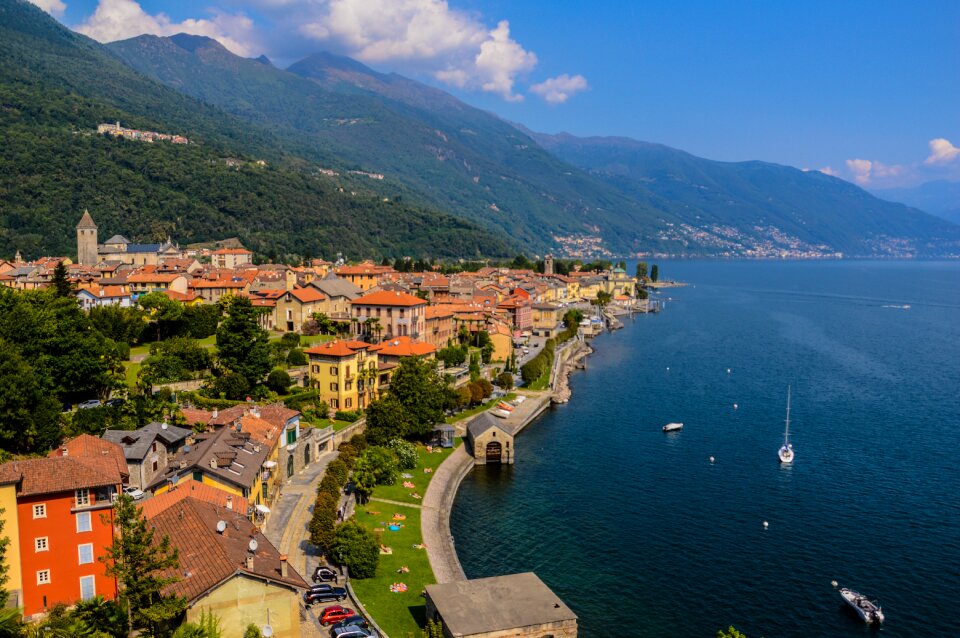 Landscape panorama cannobio