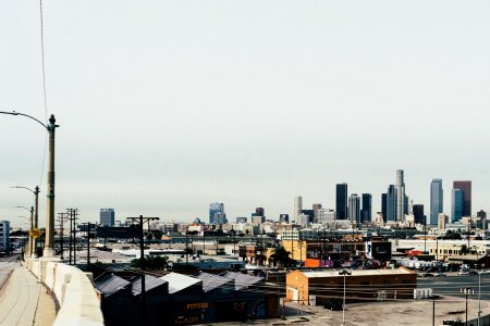 Warehouses urban city photo