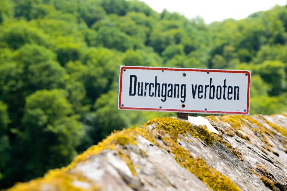 Forbidden no entry german