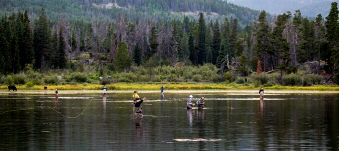 Fishermen at Sprague Lake (43778389364) photo