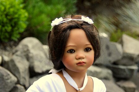 Portrait face doll photo