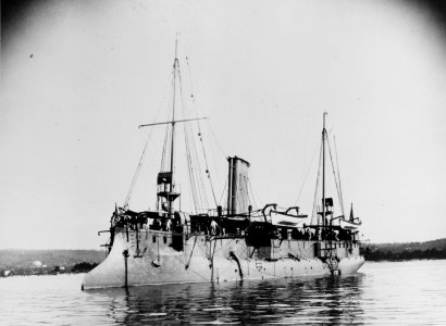 French torpedo cruiser Condor, after her 1896 Refit. (48171084092)
