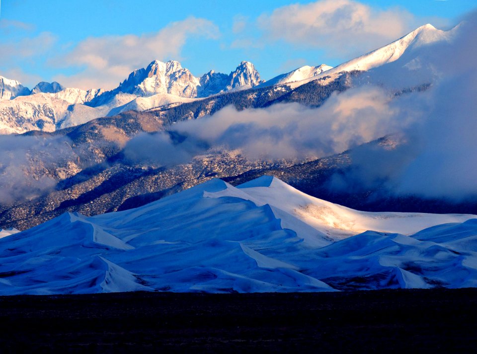 Fresh Snow on Star Dune and Crestone Peaks (46463888385) photo