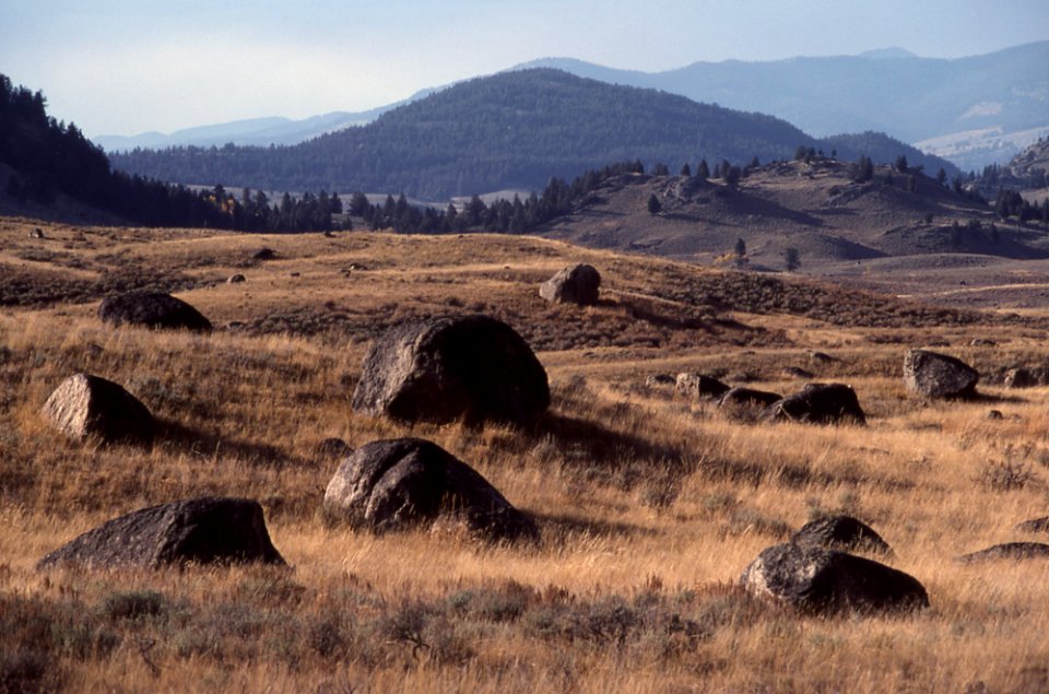 Glacier Landforms Glacial Erratics, Yellowstone National Park (32464659702)