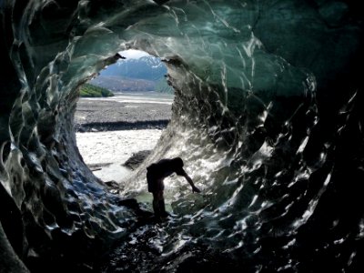 Glacier Features Ice Cave, Glacier Bay National Park (32238770720)